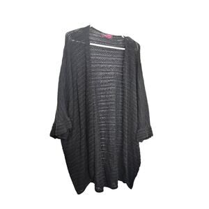 Say What? Cardigan 2XL black